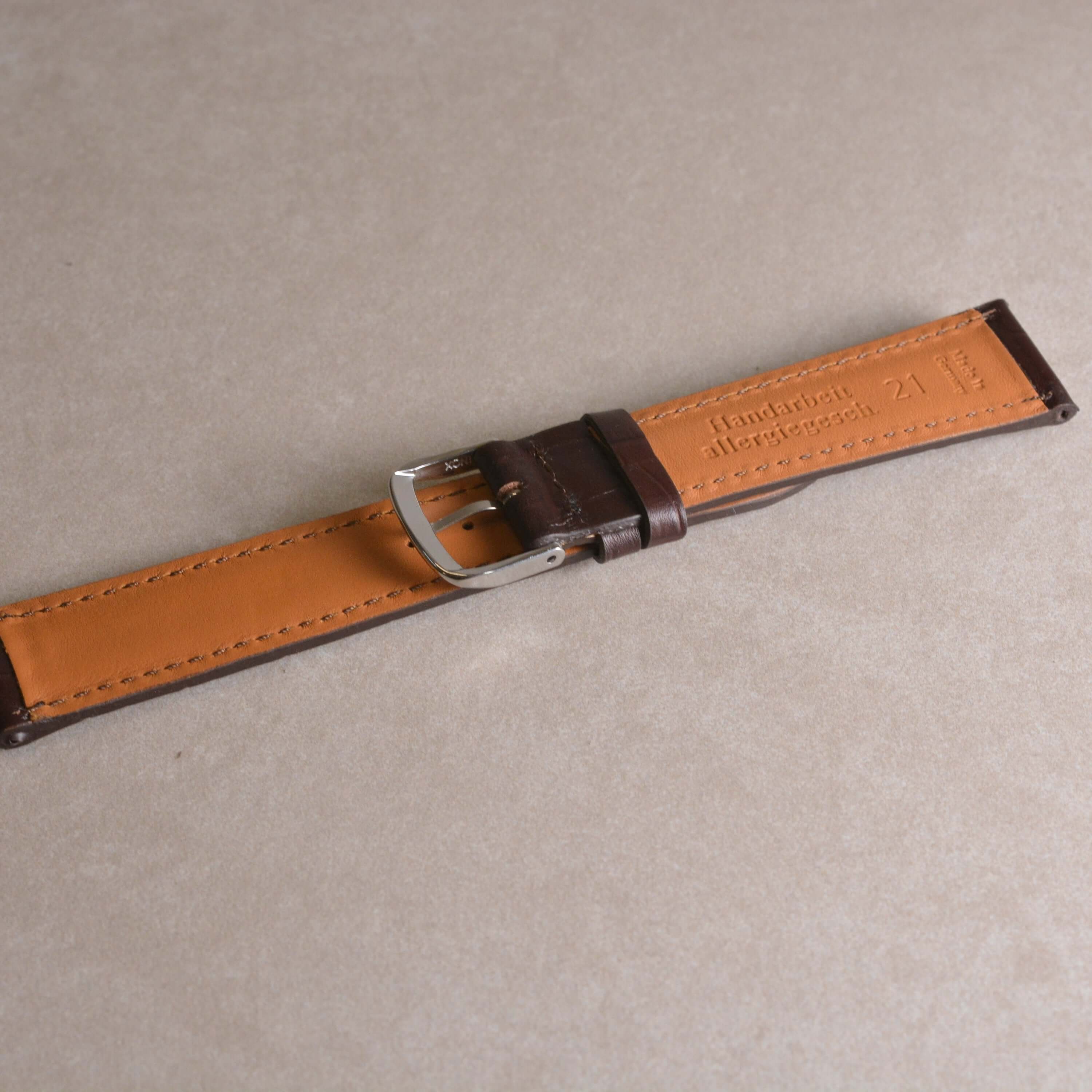 21mm Krokoprägung Schokoladenbraun - Image 2