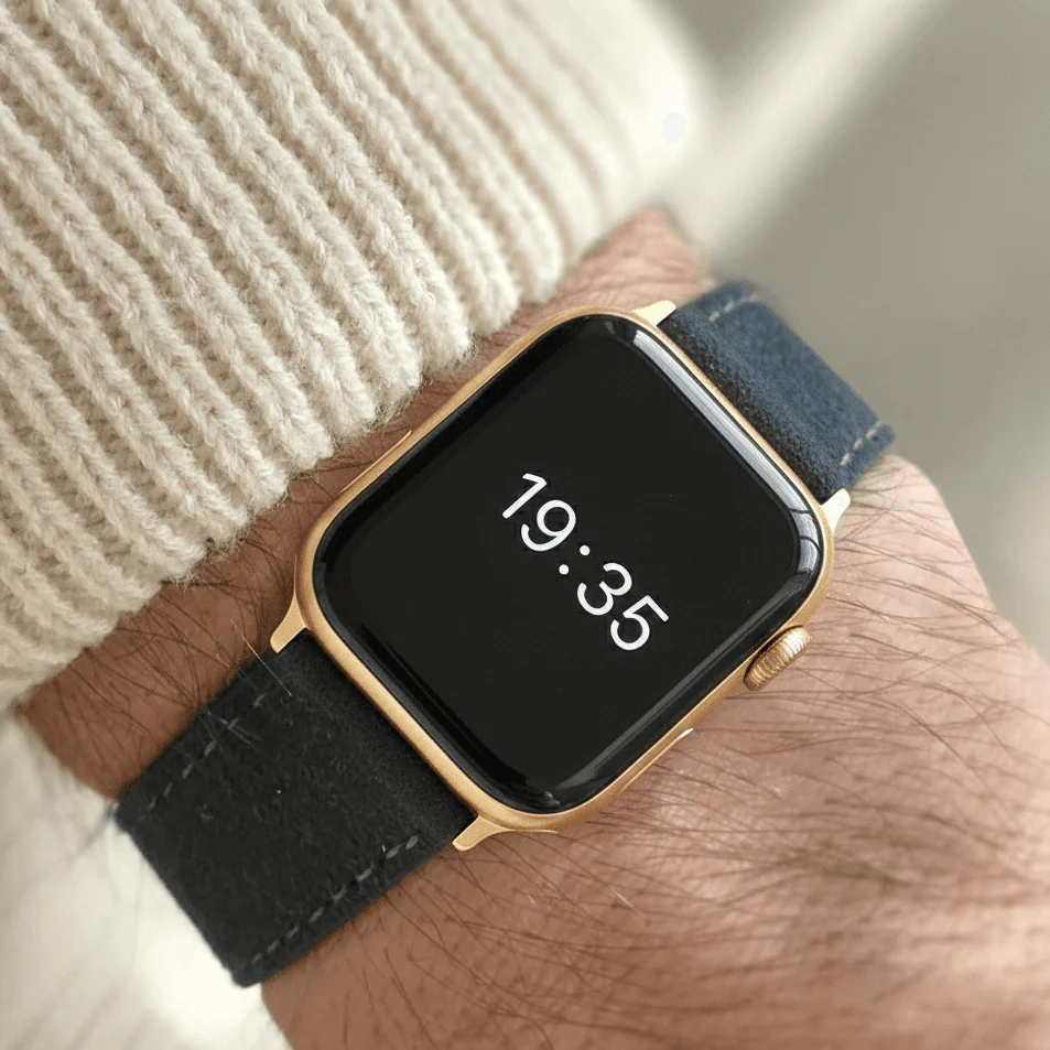 Alcantara – Apple Watch Armband in Dunkelgrau - Image 5