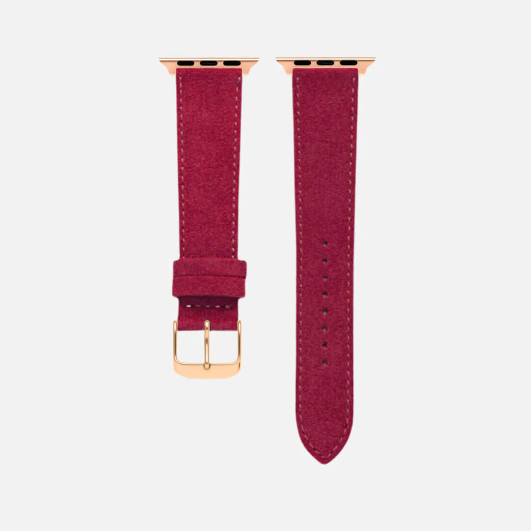 Alcantara – Apple Watch Armband in Rot - Image 6