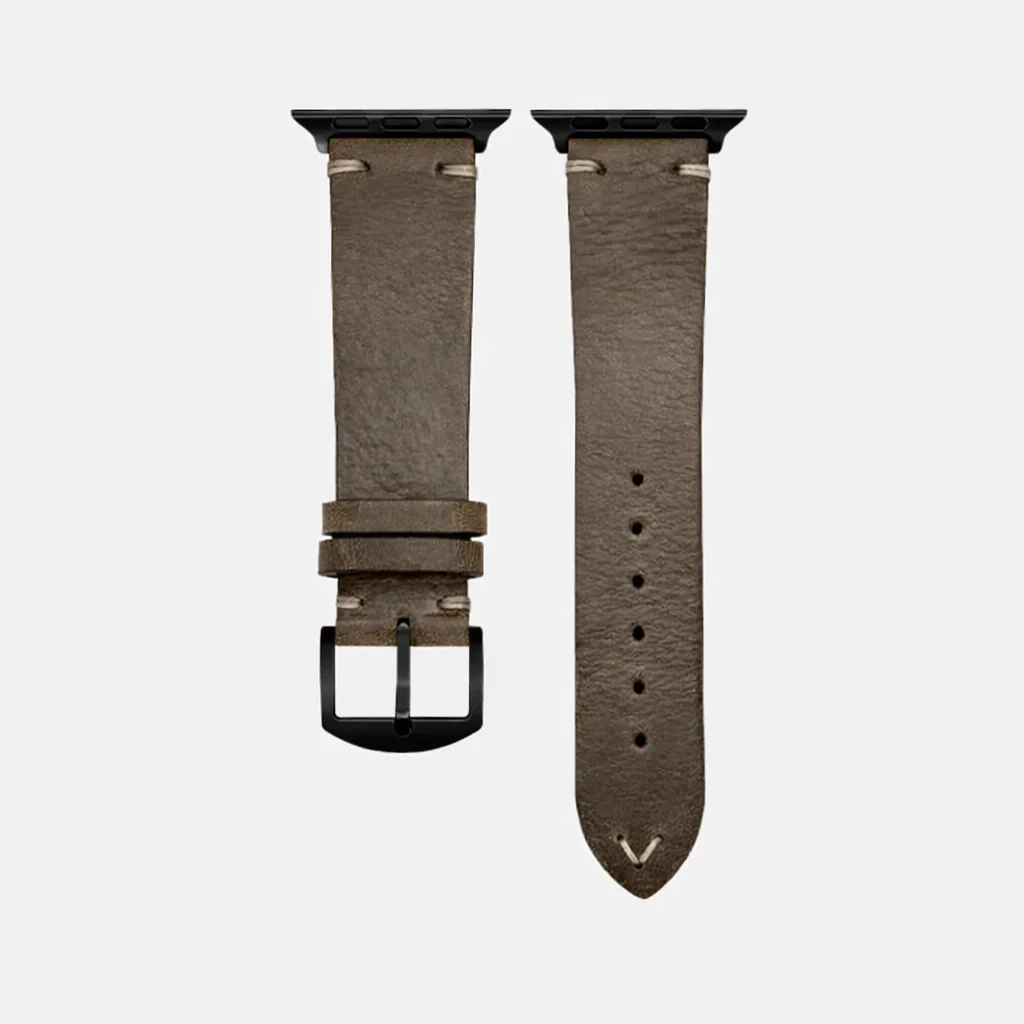 Hunter Apple Watch Armband Leder Olive - Image 11