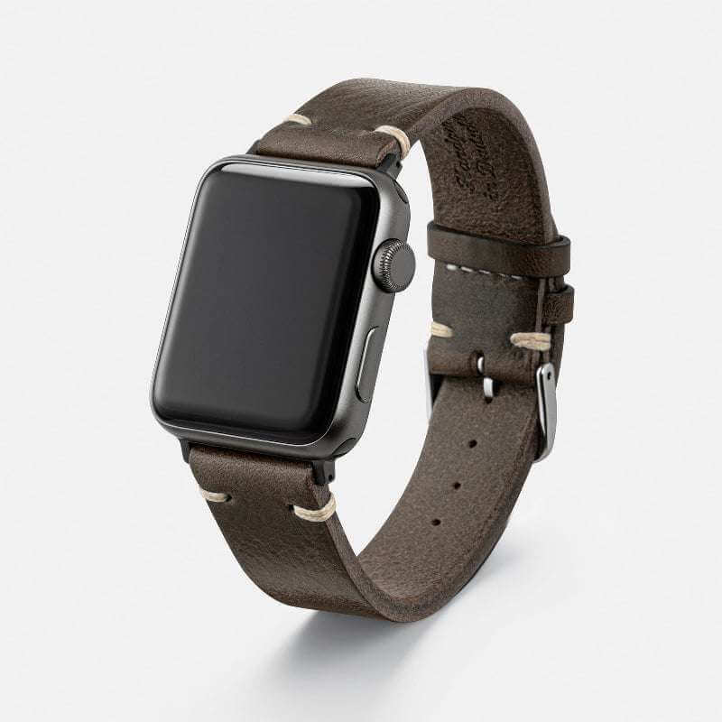 Hunter Apple Watch Armband Leder Olive - Image 3