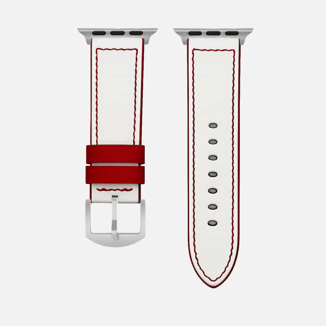 Das Sandlot – Weißes Baseball-Leder Apple Watch Band