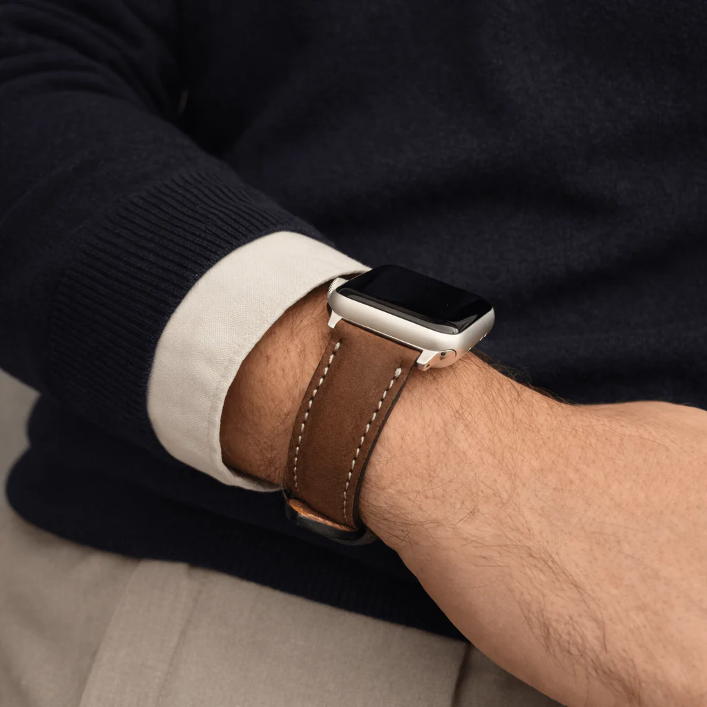 Apple Watch Lederarmband Casablanca – Dunkelbraun - Image 3