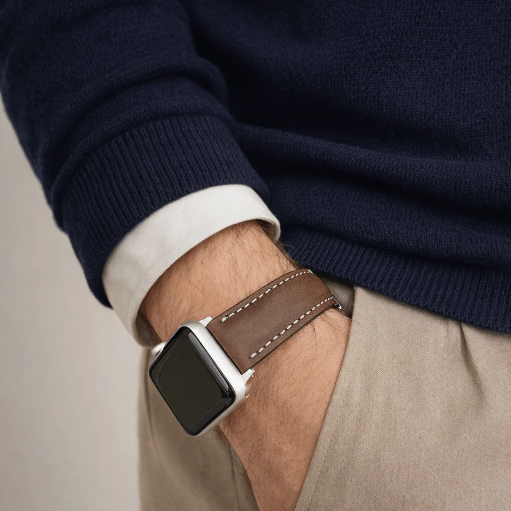 Apple Watch Lederarmband Casablanca – Dunkelbraun - Image 4
