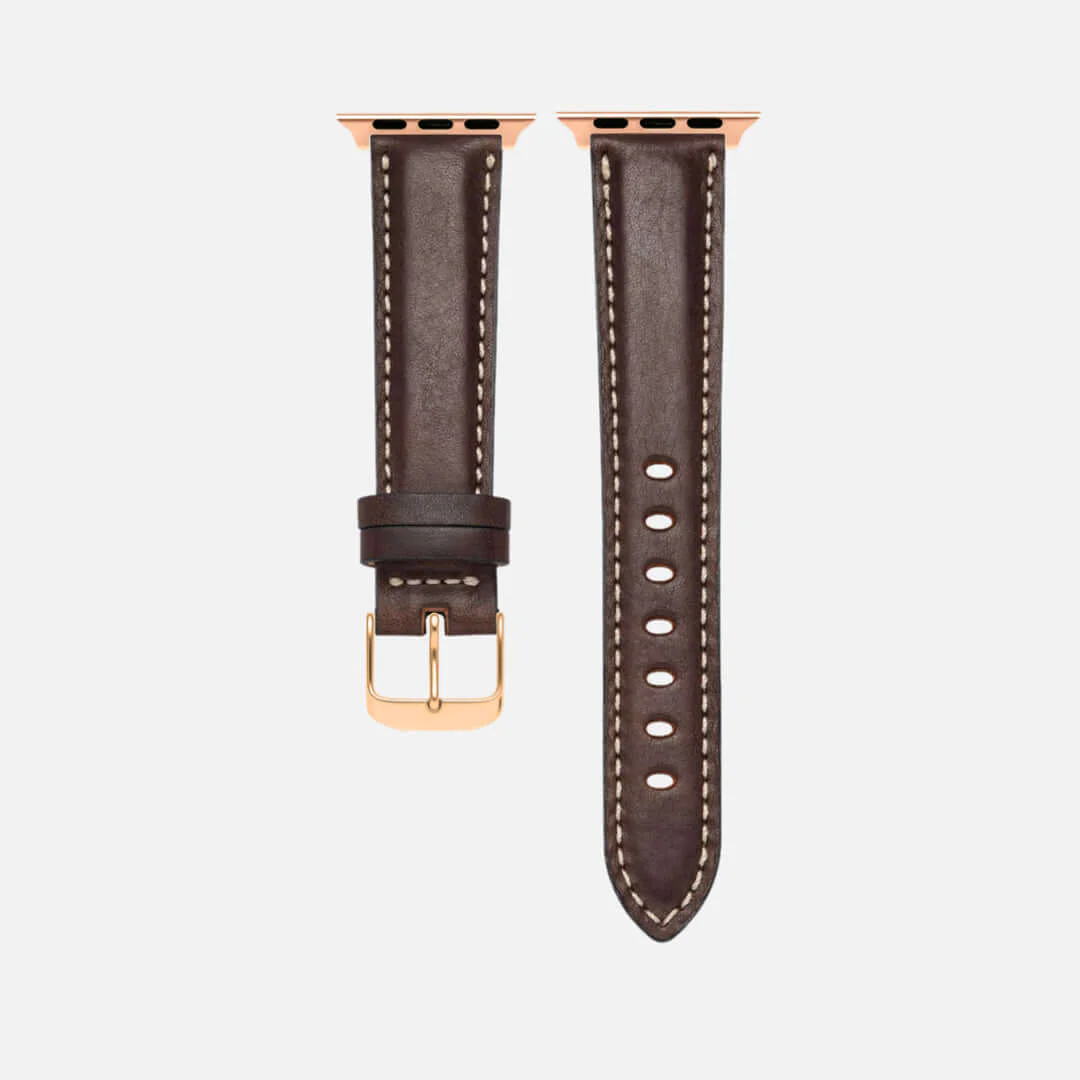 Apple Watch Lederarmband Casablanca – Dunkelbraun - Image 5