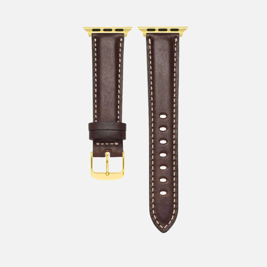 Apple Watch Lederarmband Casablanca – Dunkelbraun - Image 6