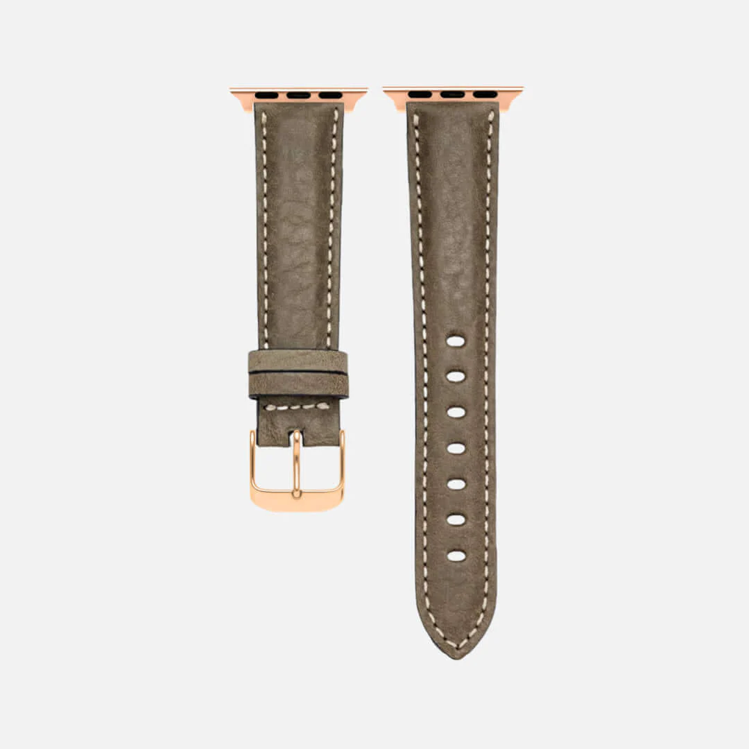 Apple Watch Lederarmband Casablanca â OlivegrĂŒn - Image 5