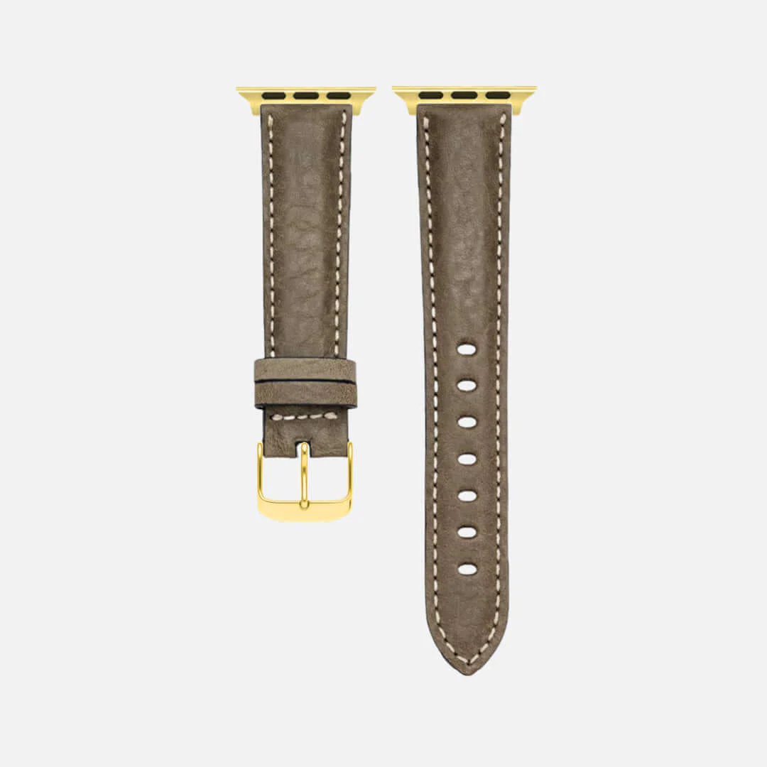 Apple Watch Lederarmband Casablanca â OlivegrĂŒn - Image 6