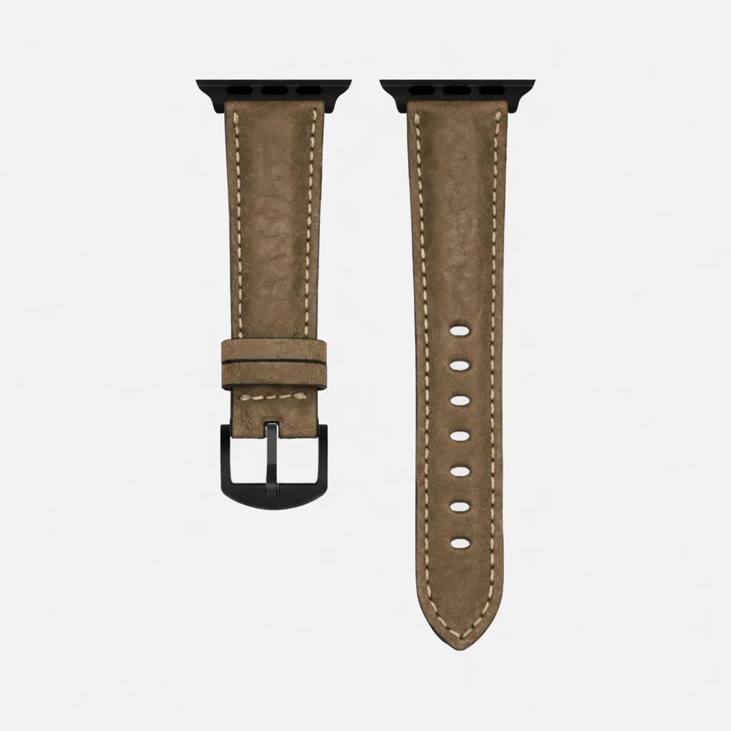 Apple Watch Lederarmband Casablanca â OlivegrĂŒn - Image 8