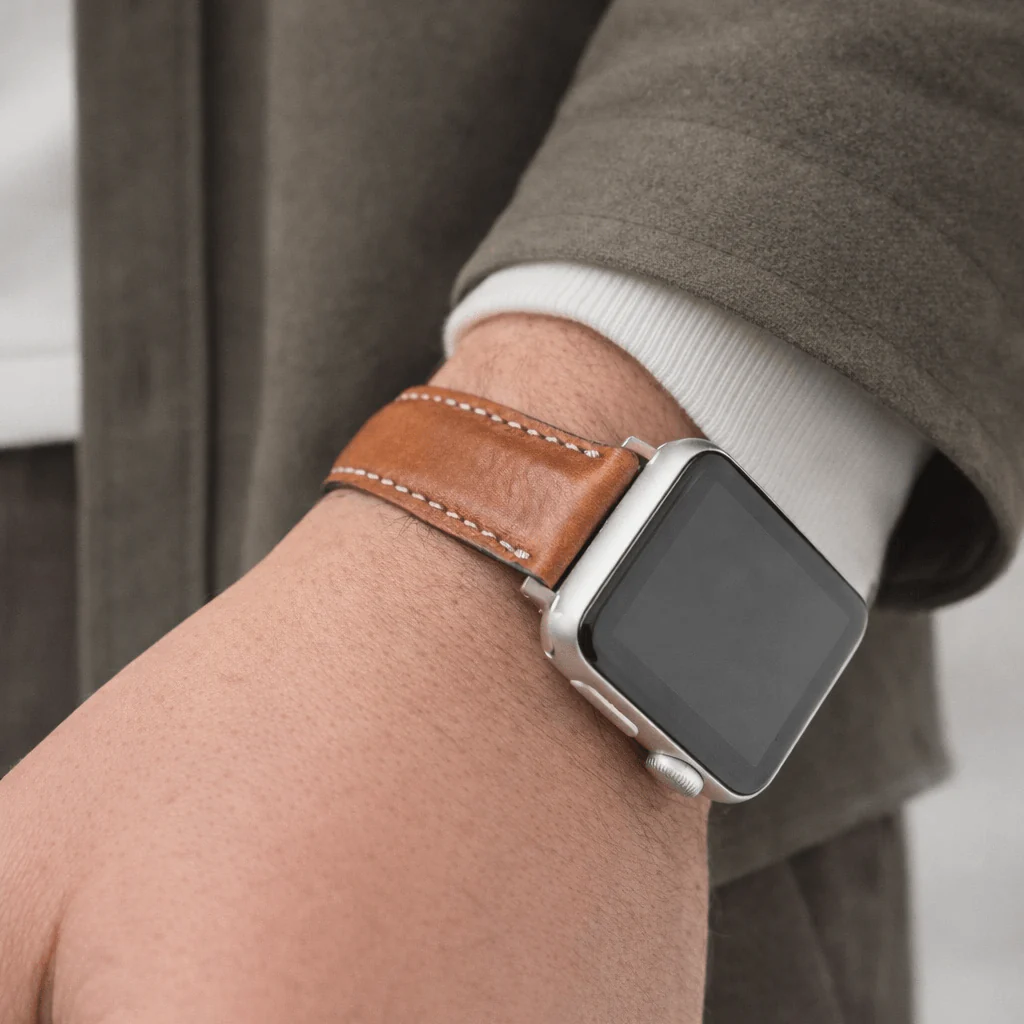 Apple Watch Lederarmband Casablanca – Hellbraun - Image 4