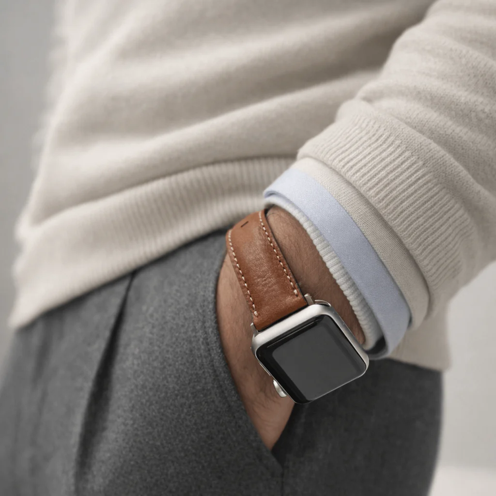 Apple Watch Lederarmband Casablanca – Hellbraun - Image 5