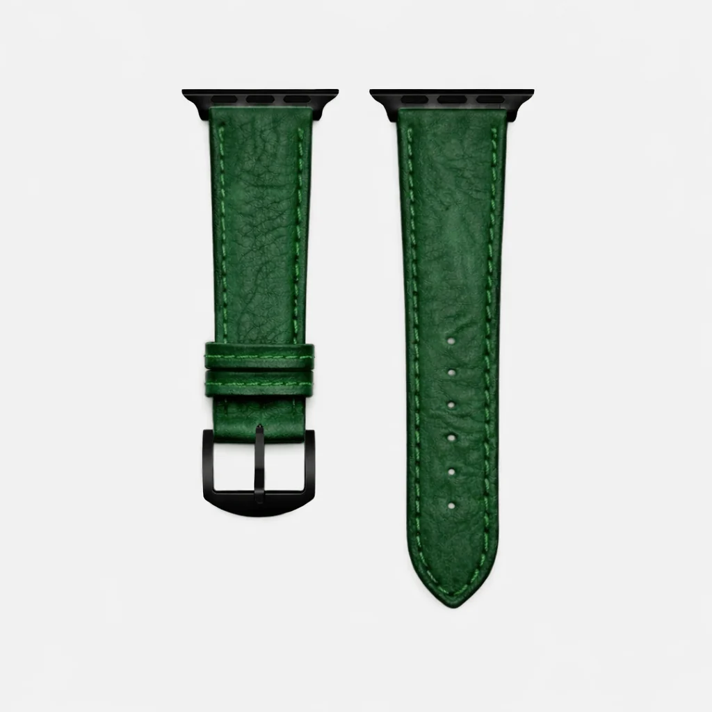 Apple Watch Stierlederarmband Torro Dunkelgrün - Image 6
