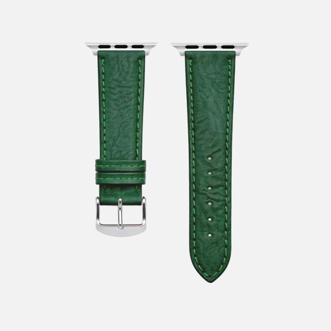 Apple Watch Stierlederarmband Torro Dunkelgrün - Image 7