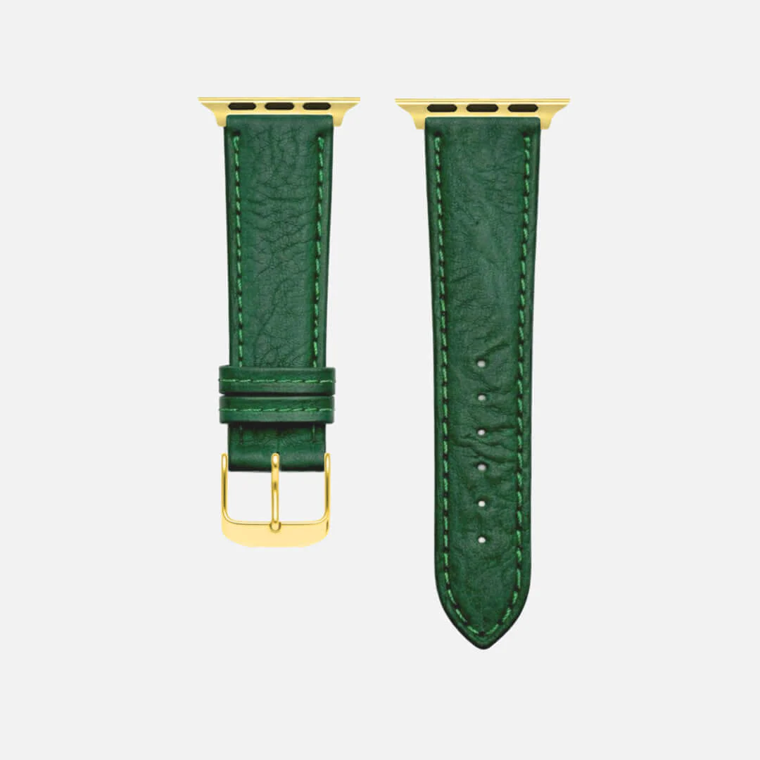 Apple Watch Stierlederarmband Torro Dunkelgrün - Image 9