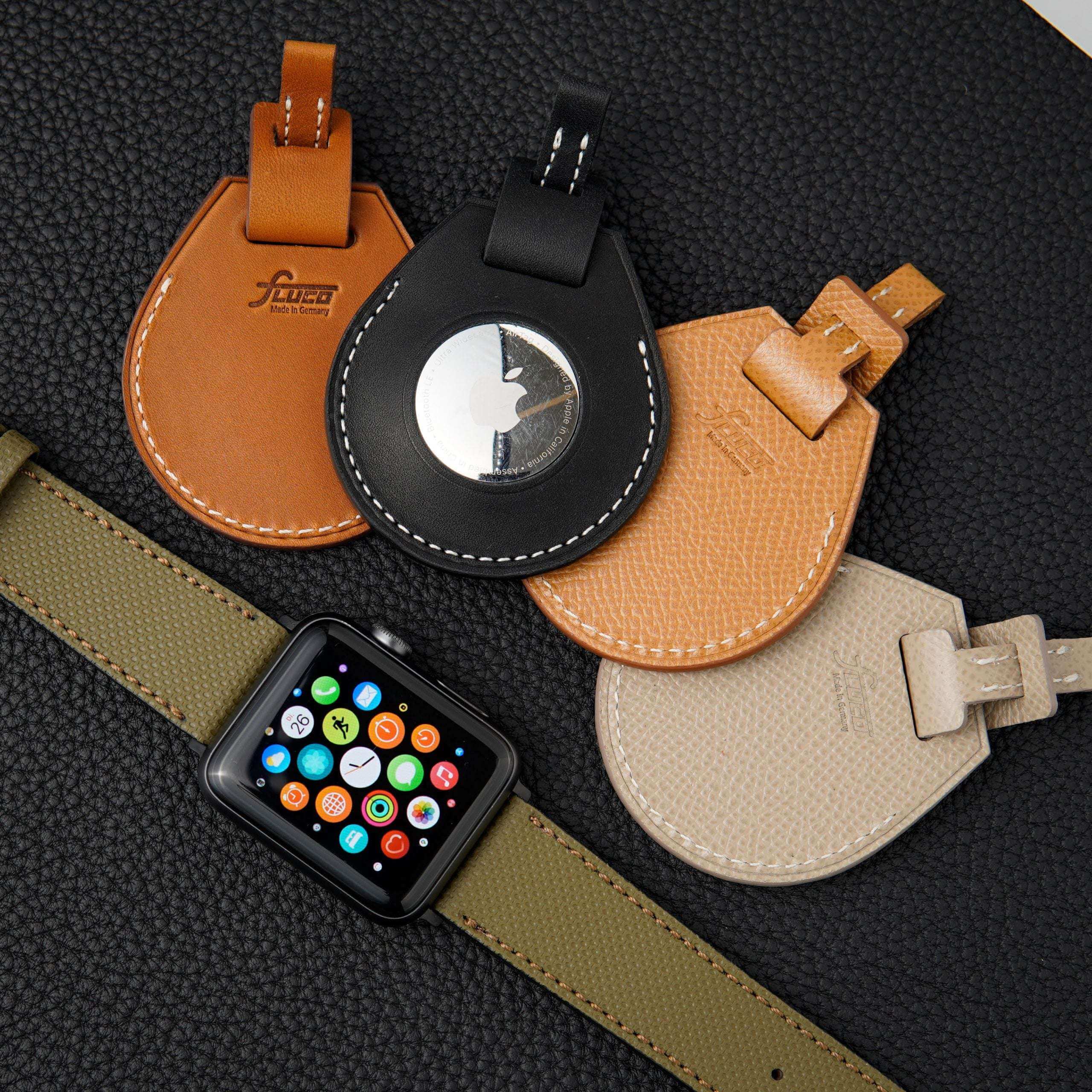 Olivgrünes Apple Watch Lederarmband Wasserfest | Nautilus - Image 13