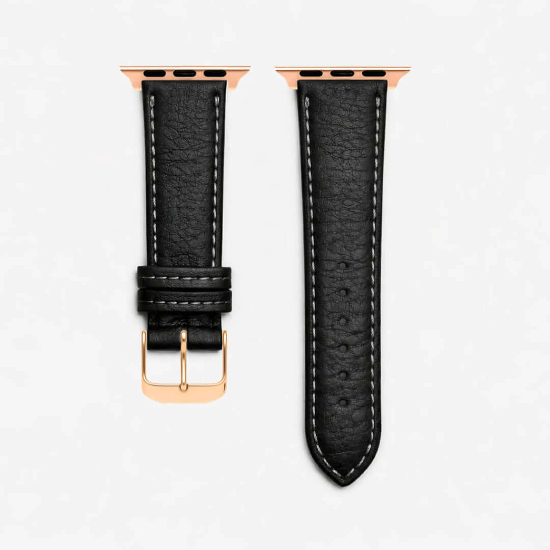 Apple Watch Stierlederarmband Torro Modern Schwarz - Image 8