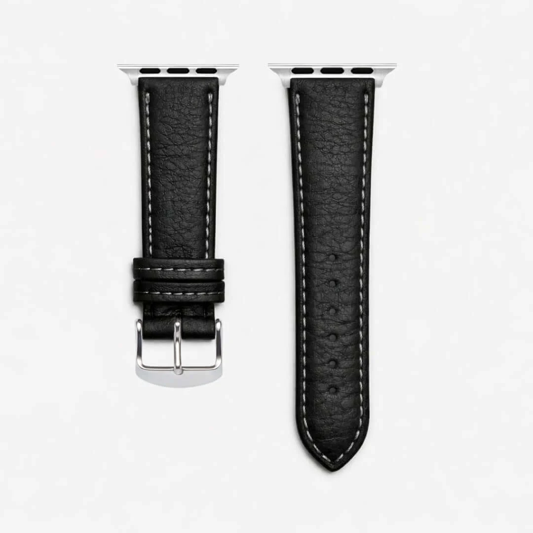 Apple Watch Stierlederarmband Torro Modern Schwarz - Image 9