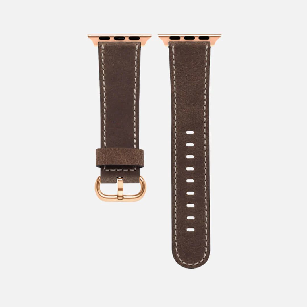 Apple Watch Lederarmband Vintage â Dunkelbraun - Image 10