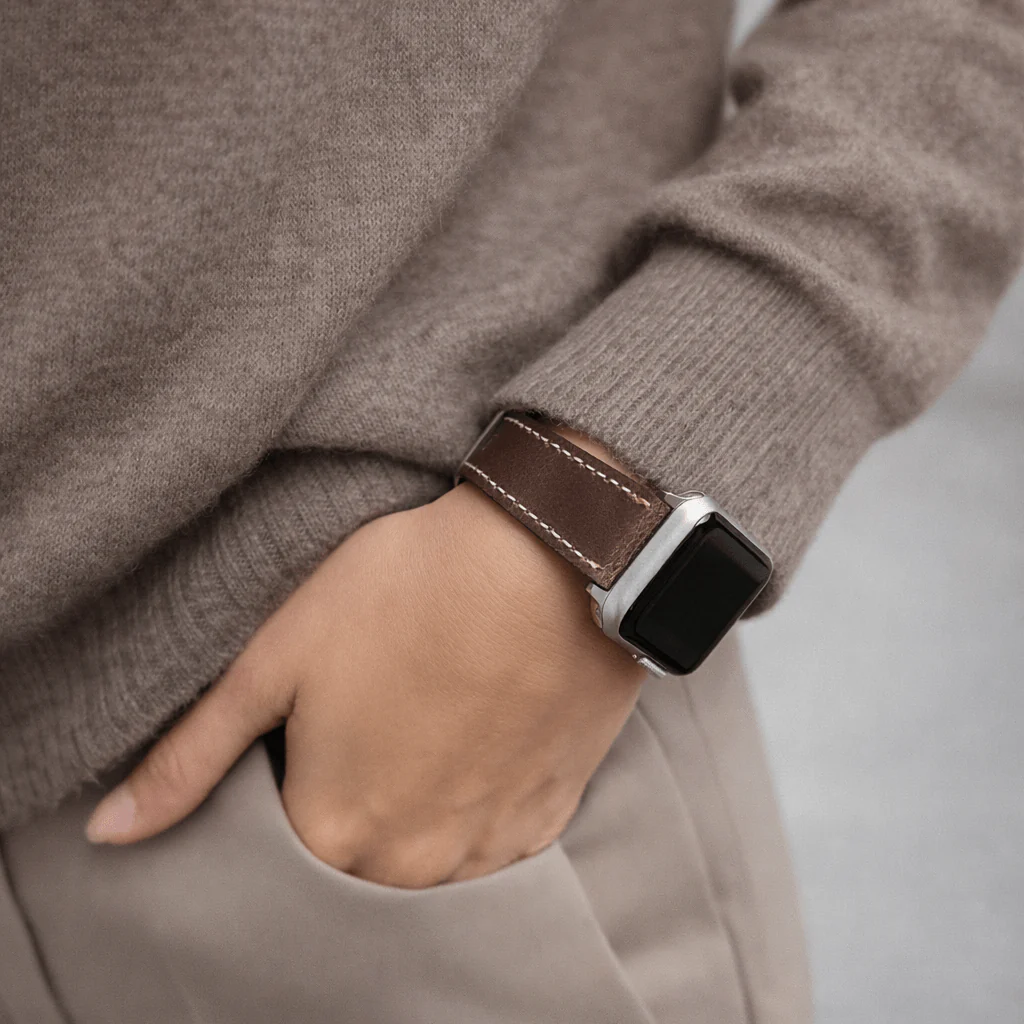 Apple Watch Lederarmband Vintage â Dunkelbraun - Image 3
