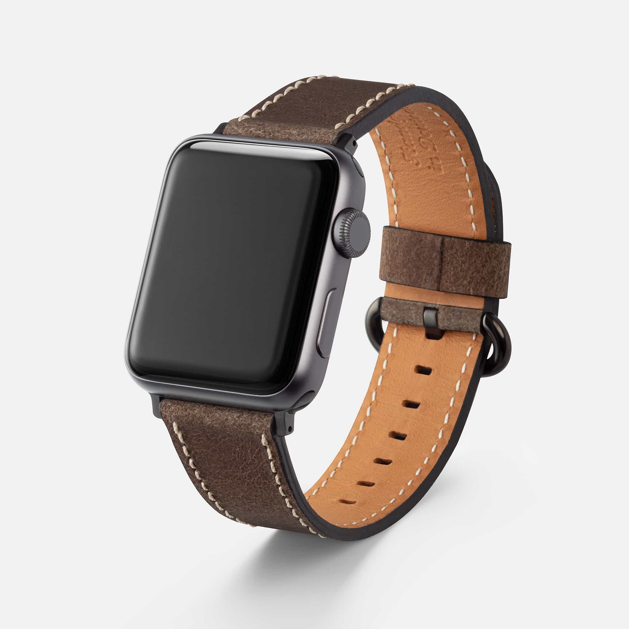 Apple Watch Lederarmband Vintage â Dunkelbraun - Image 5