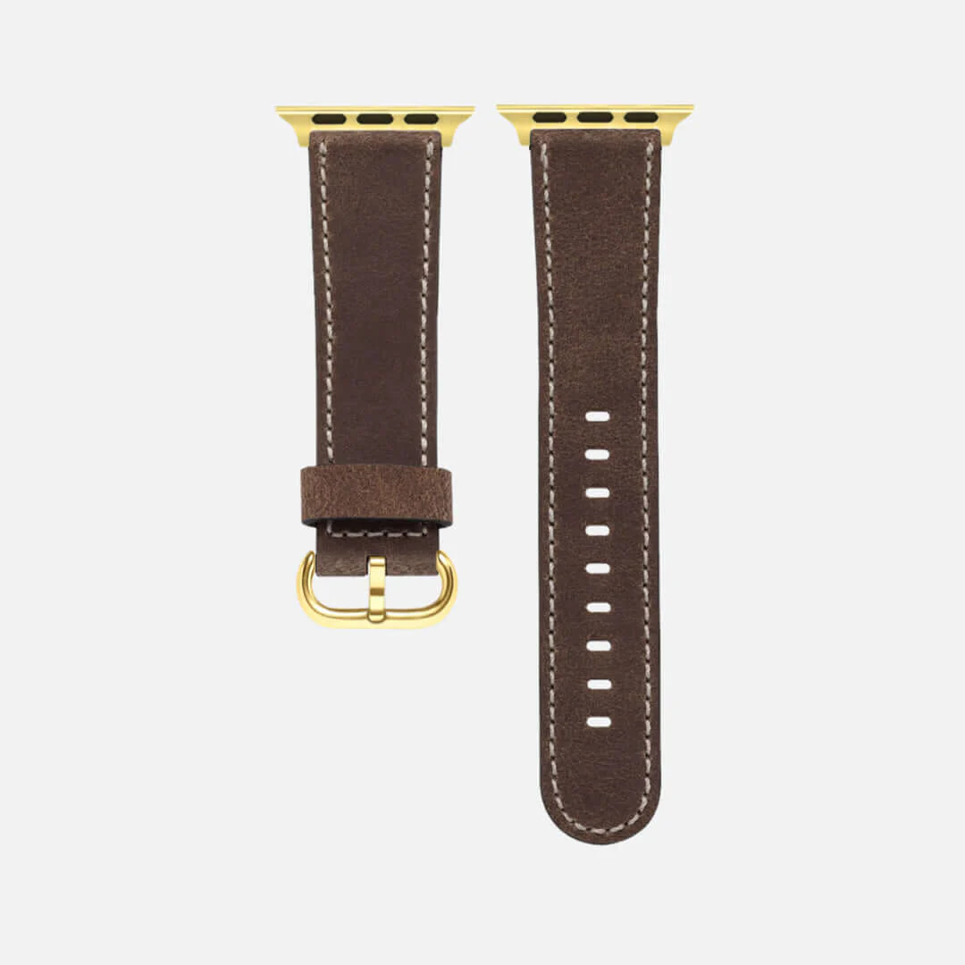 Apple Watch Lederarmband Vintage â Dunkelbraun - Image 8