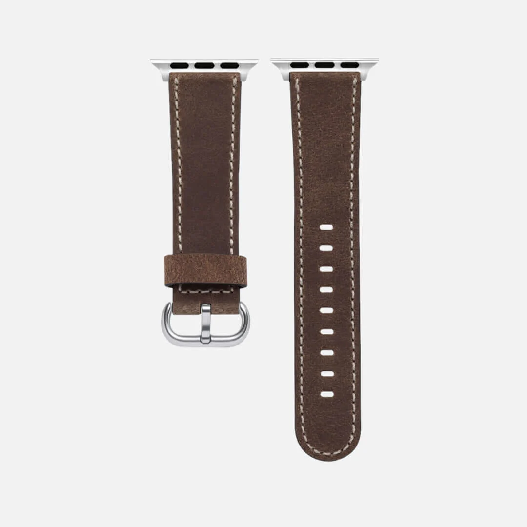 Apple Watch Lederarmband Vintage â Dunkelbraun - Image 9
