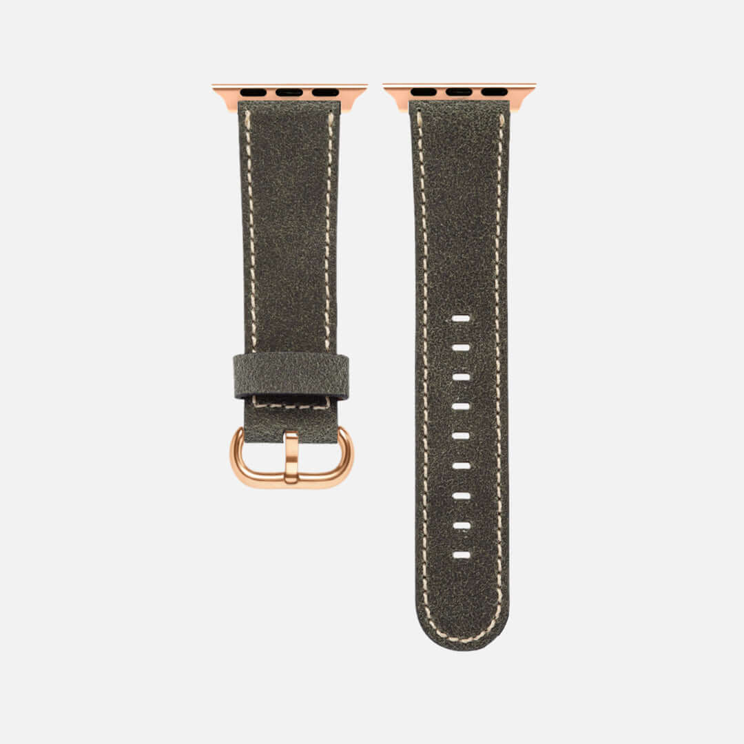 Apple Watch Lederarmband Vintage – Dunkelgrün - Image 10