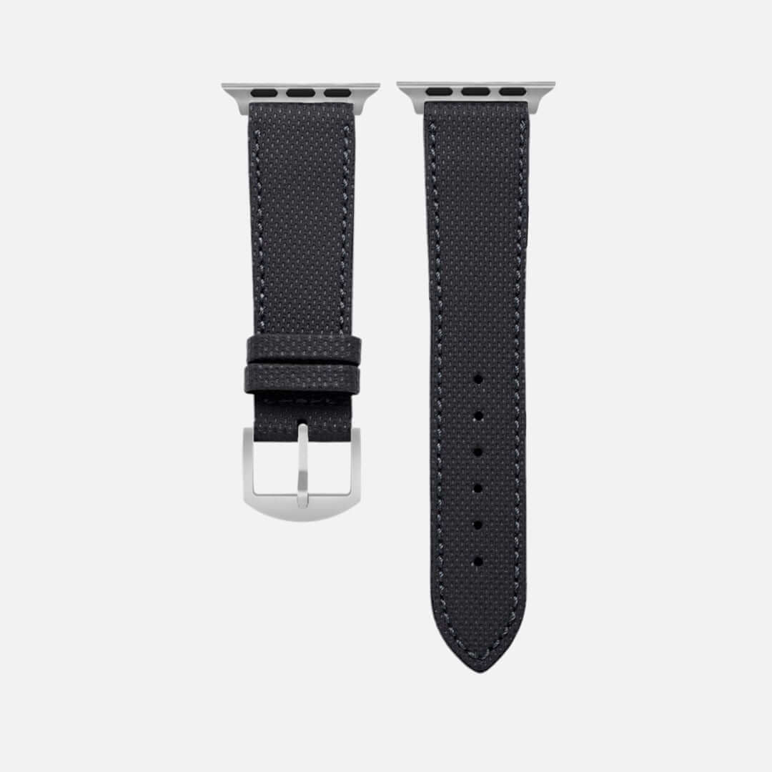 Nautilus Apple Watch Lederarmband – Schwarz, Wasserfest