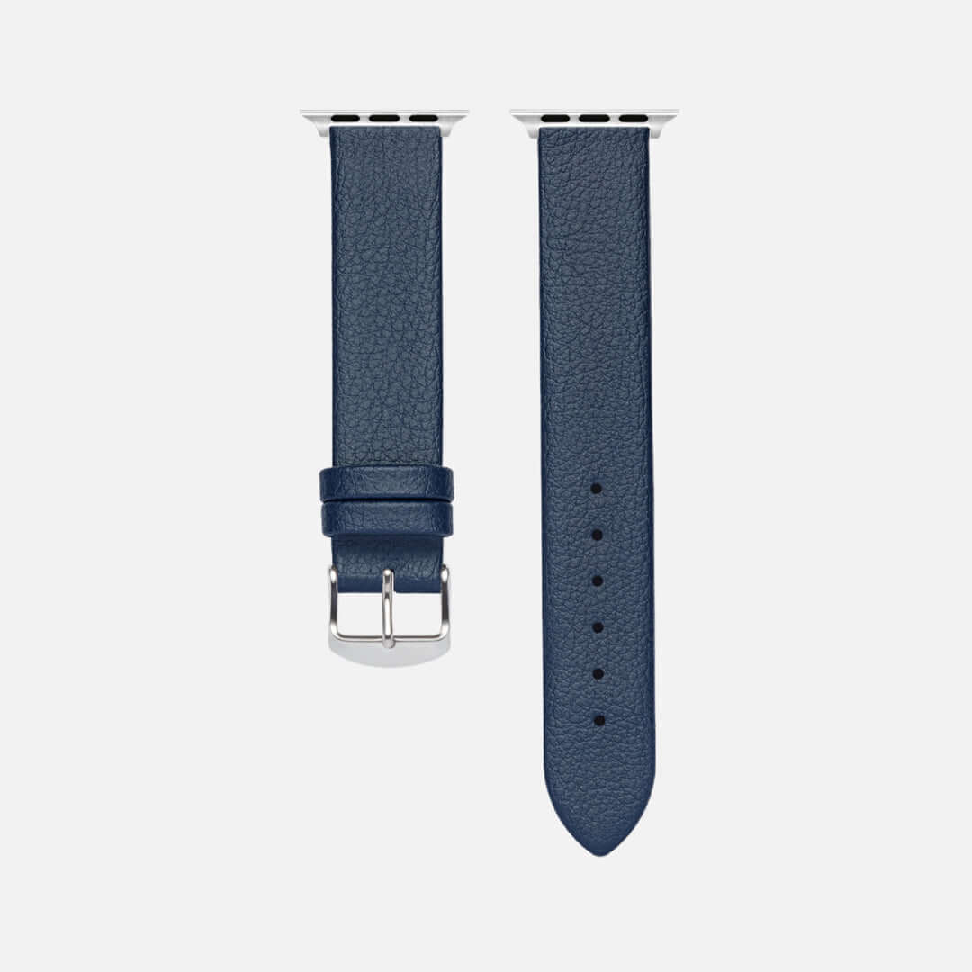 Apple Watch Lederarmband Vegan aus Weinleder – Blau - Image 8