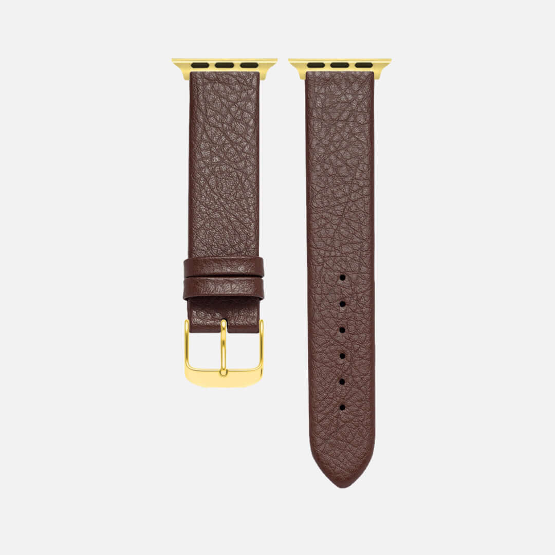 Apple Watch Lederarmband Vegan aus Weinleder – Dunkelbraun - Image 9