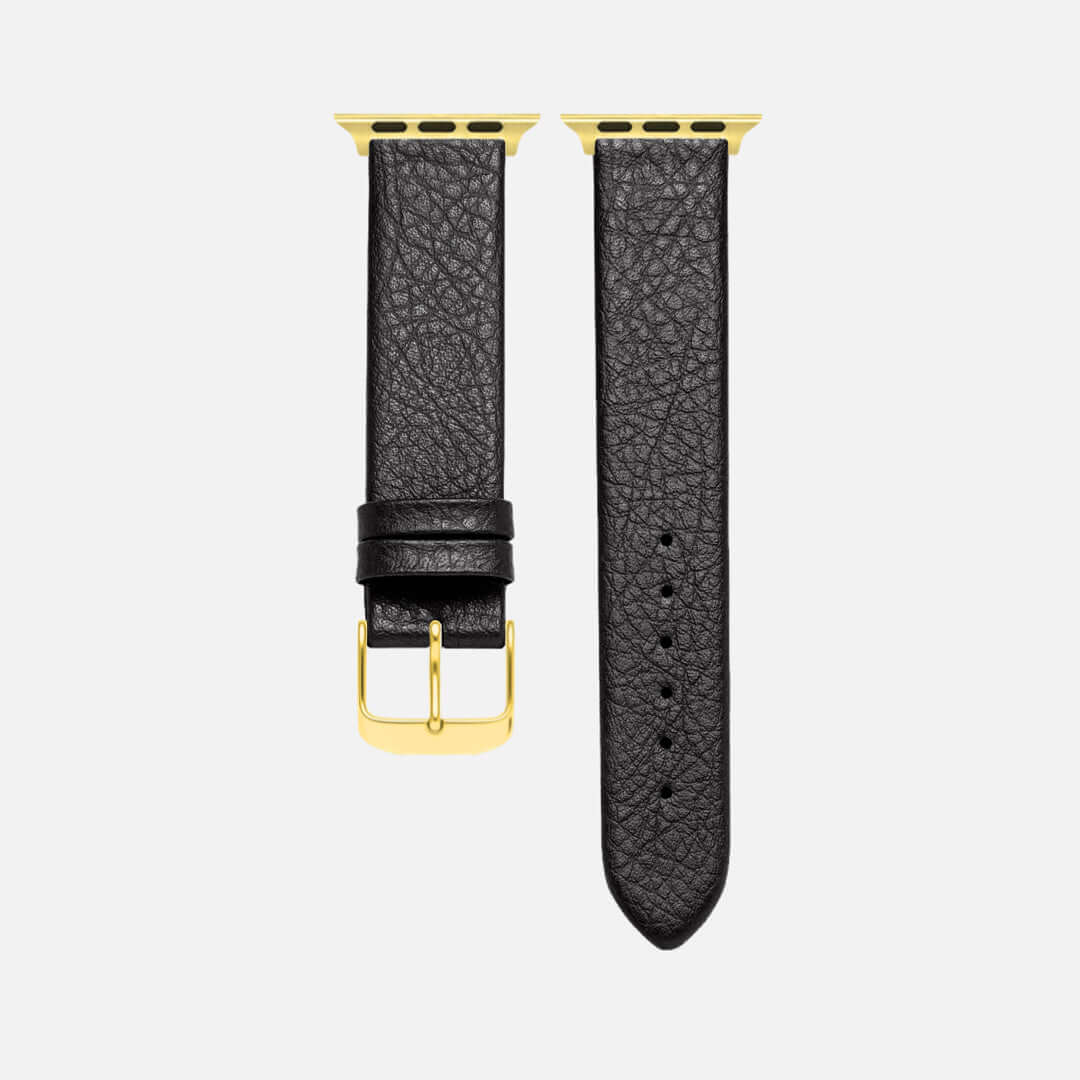 Apple Watch Lederarmband Vegan aus Weinleder – Schwarz - Image 8