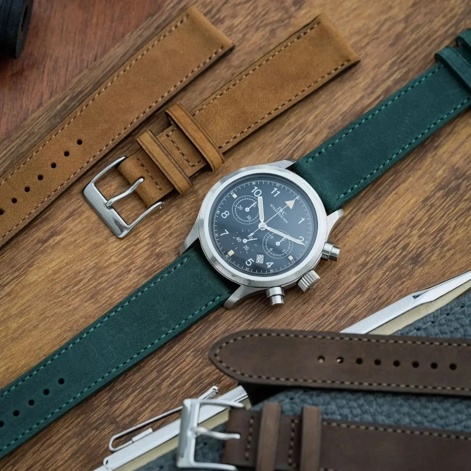 Mountain Bear – Uhrenarmband aus Nubukleder im Vintage-Stil - Image 5