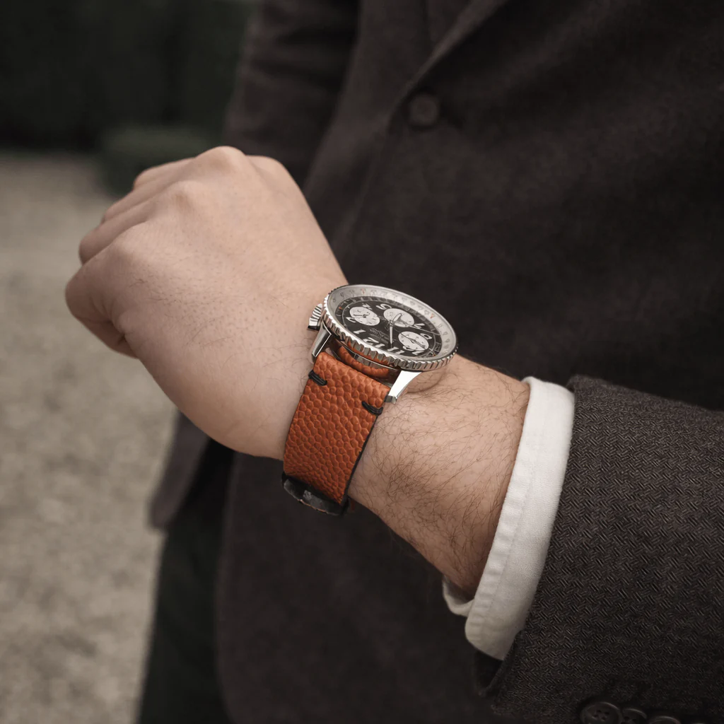 Courtside – Uhrenarmband Handgefertigt aus original Horween Basketballleder - Image 3