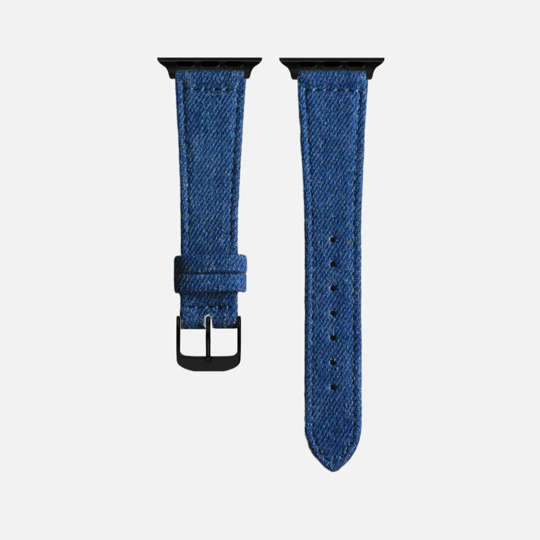 Dunkelblaues Apple Watch Armband Denim – Handgefertigt in Deutschland - Image 4