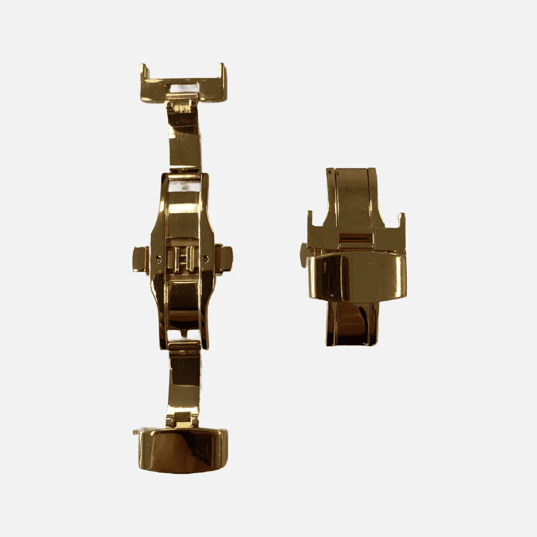 Edelstahl Faltschließe für Leder-Uhrenarmbänder - Image 4