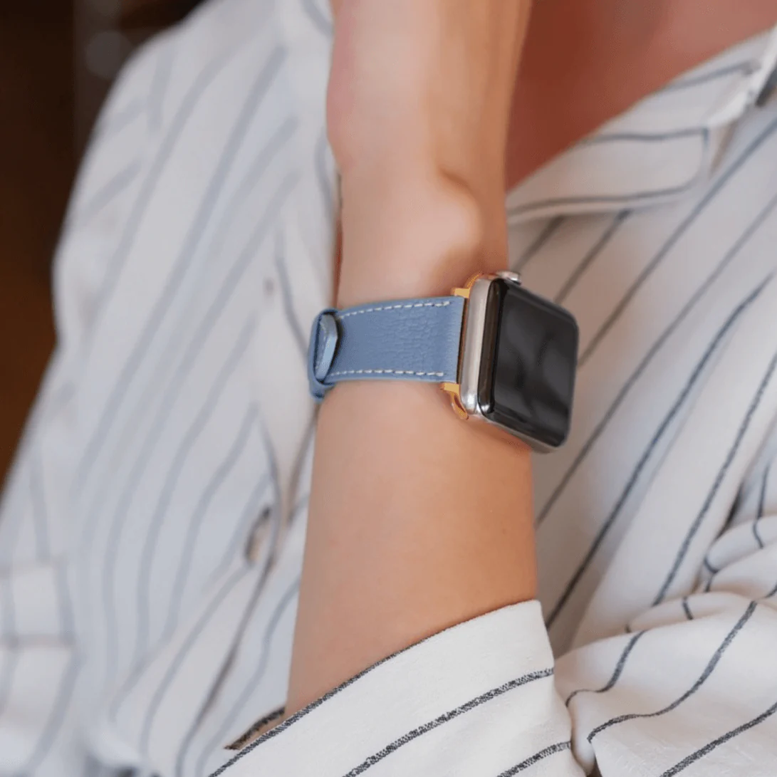 Hellblau kurzes Apple Watch Armband- Biarritz - Image 5