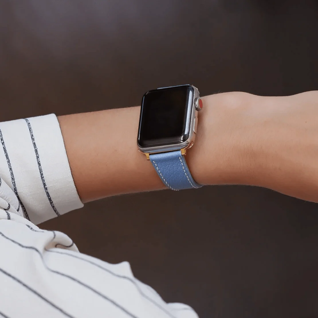Hellblau kurzes Apple Watch Armband- Biarritz - Image 6