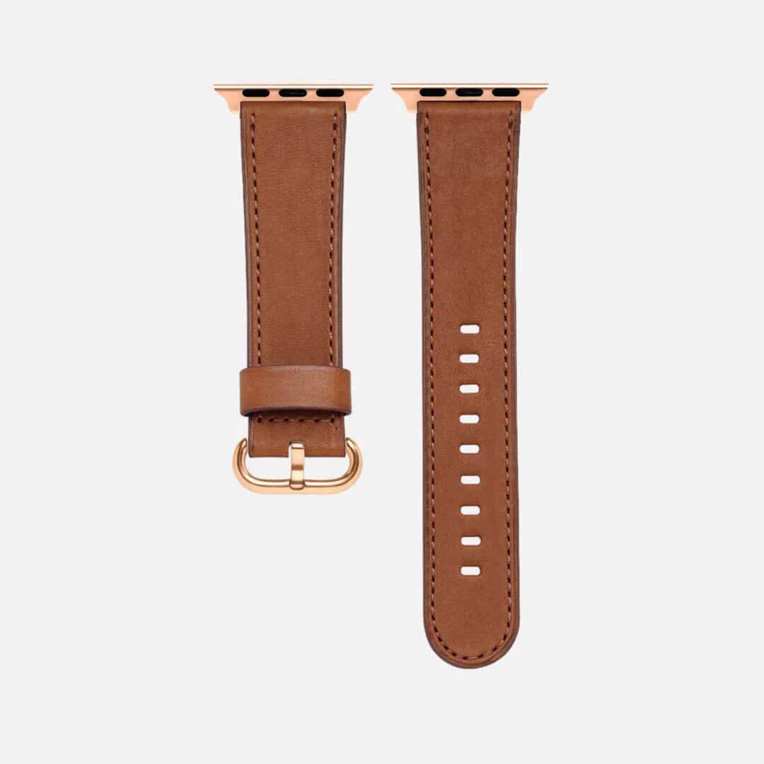 Sattelbraunes Apple Watch Armband Leder - Bidart - Image 9