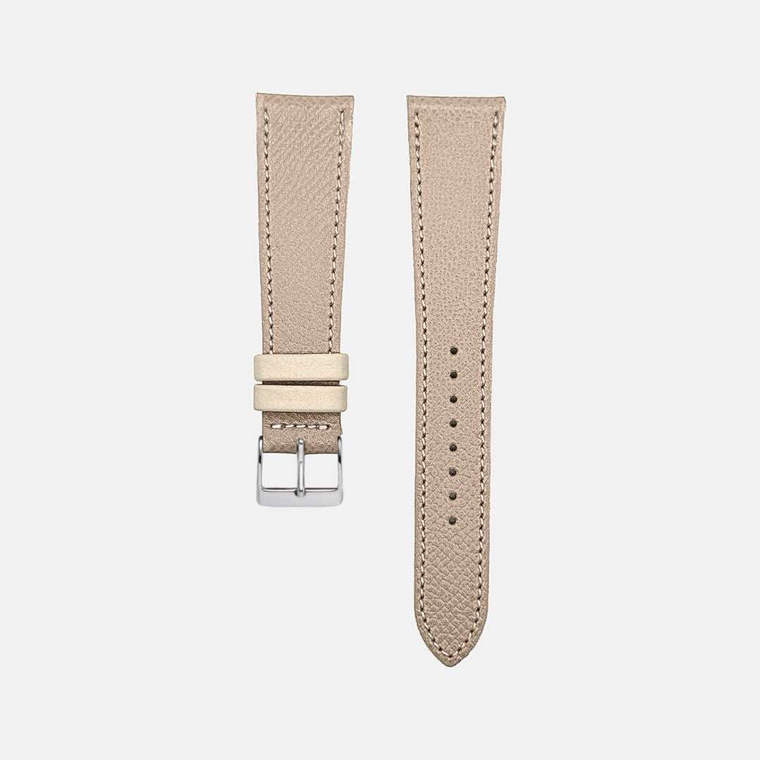 Epsom – Armband aus edlem Kalbleder mit beigen Akzenten