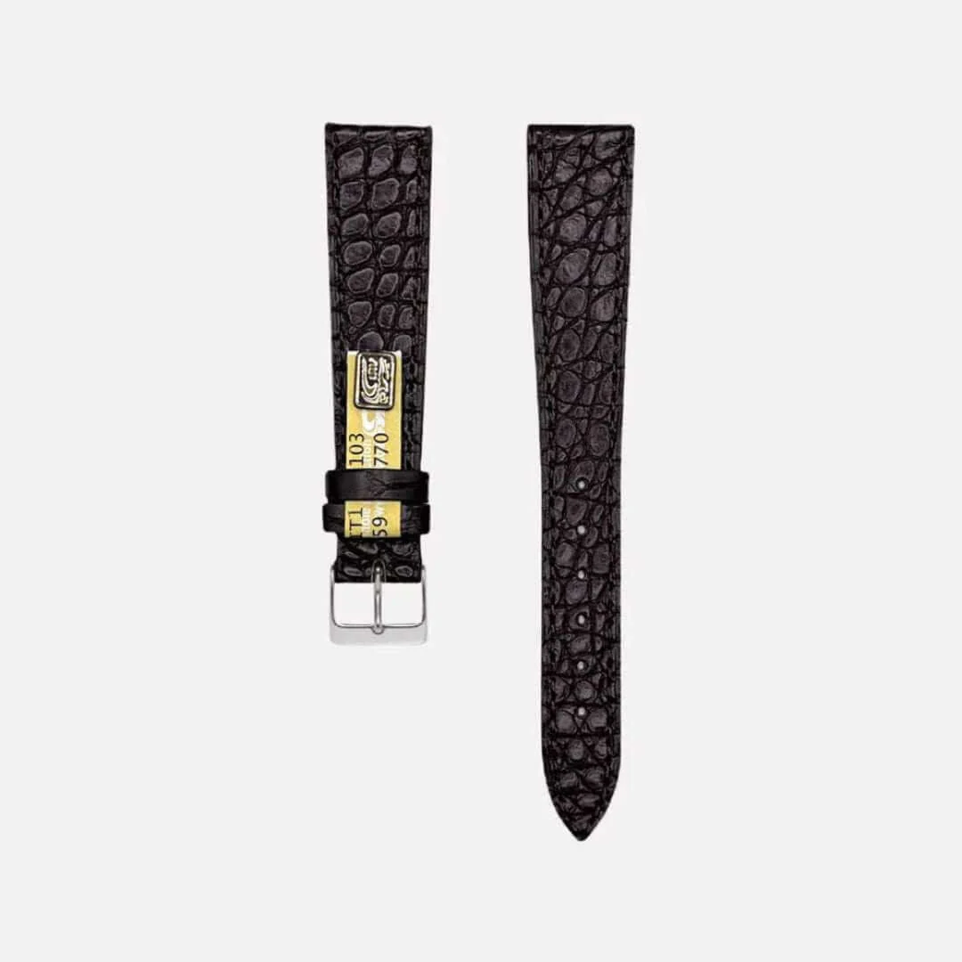 New Orleans – Flaches Uhrenarmband aus Louisiana-Alligatorleder