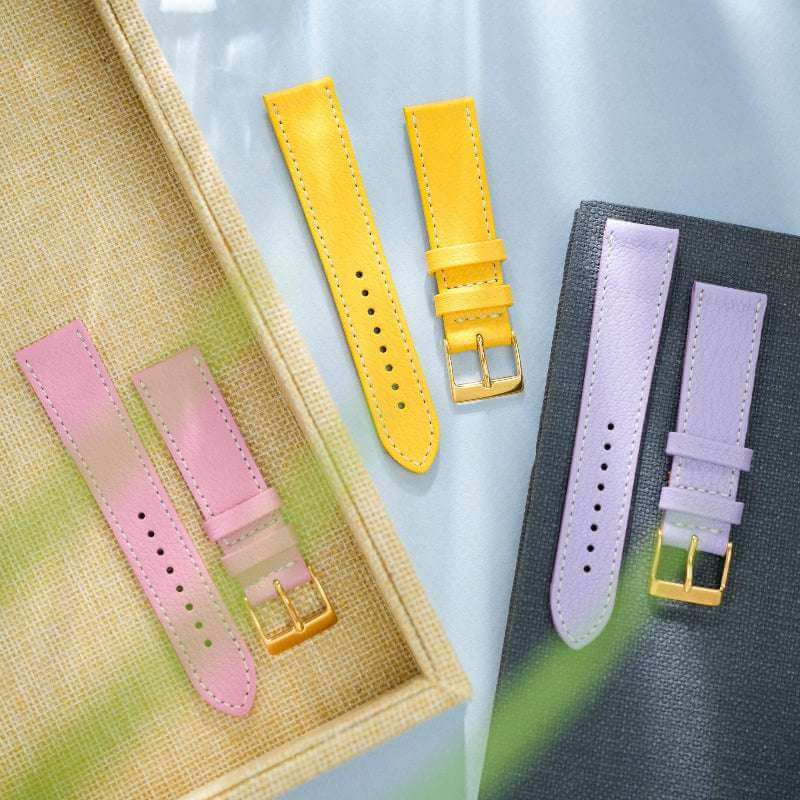 Biarritz Bunt – Armband aus französischem Ziegenleder in kurzer Ausführung - Image 34