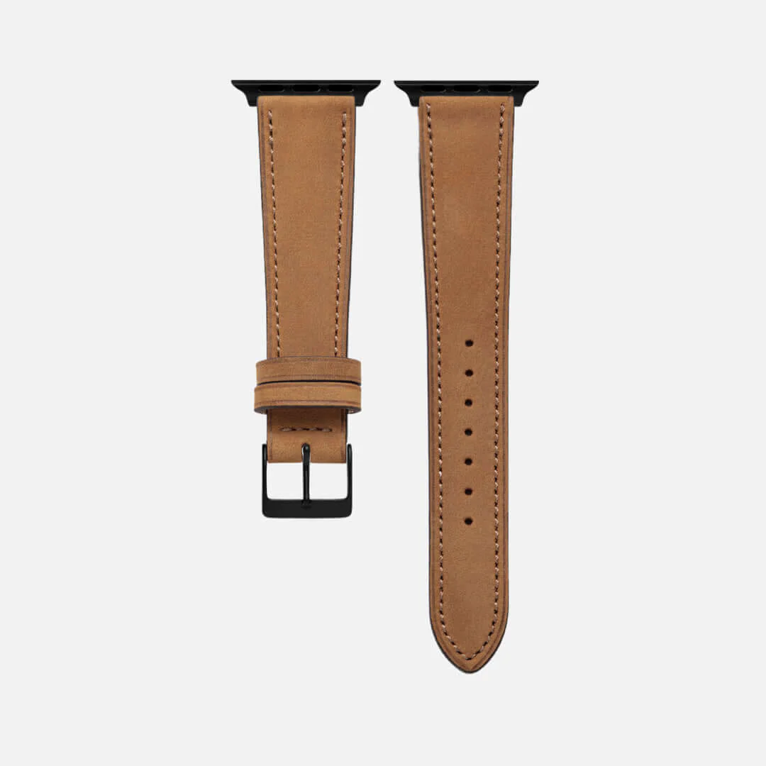 Mountain Apple Watch Lederarmband – Cognac - Image 6