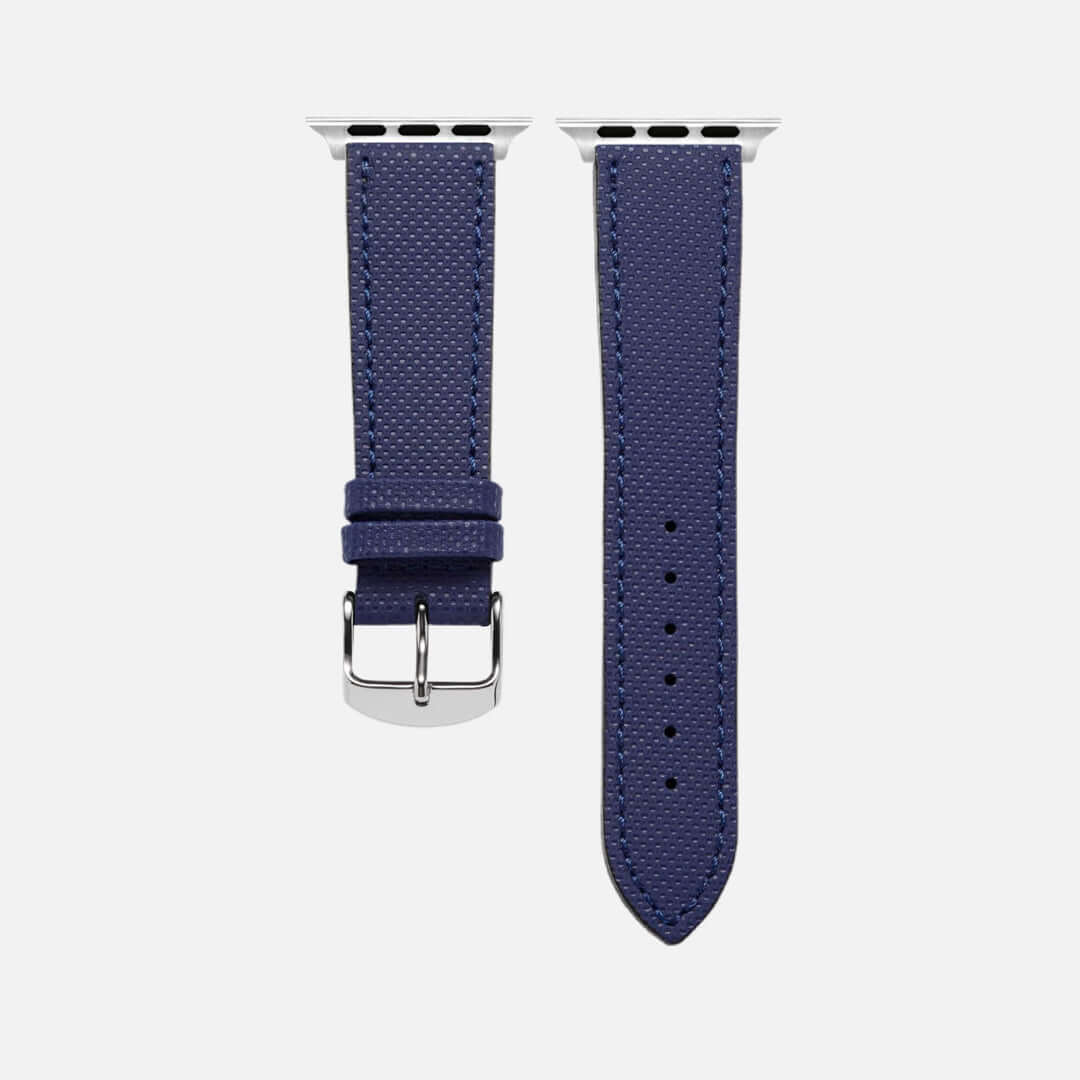 Navyblaues Apple Watch Lederarmband Wasserfest | Nautilus - Image 8