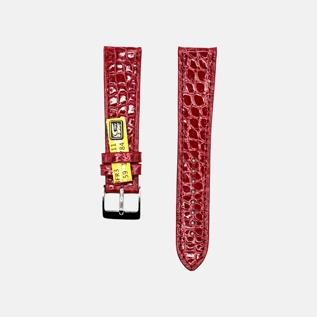 New Orleans – Flaches Uhrenarmband aus Louisiana-Alligatorleder kurze Länge 18mm - Image 10