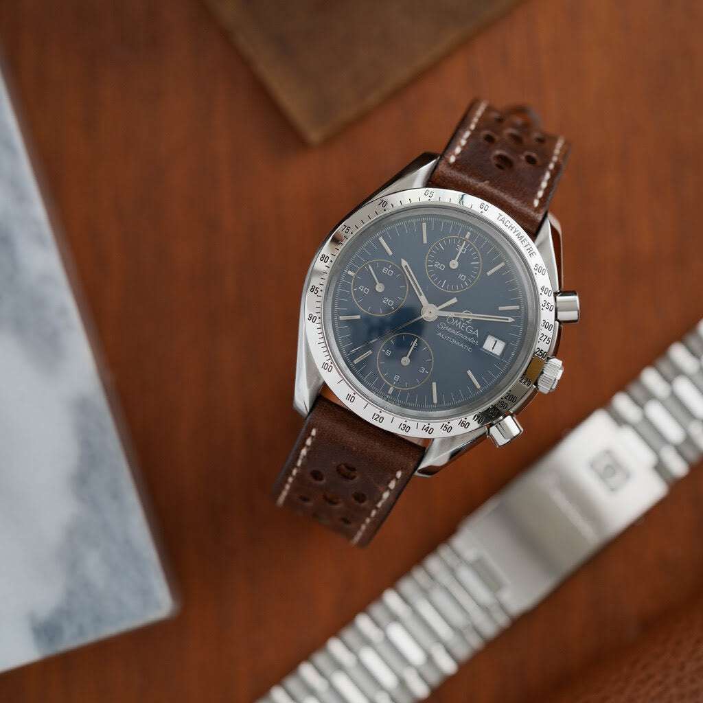 Dublin Rallye – Armband aus Horween Dublin Leder mit Rallye-Optik - Image 11