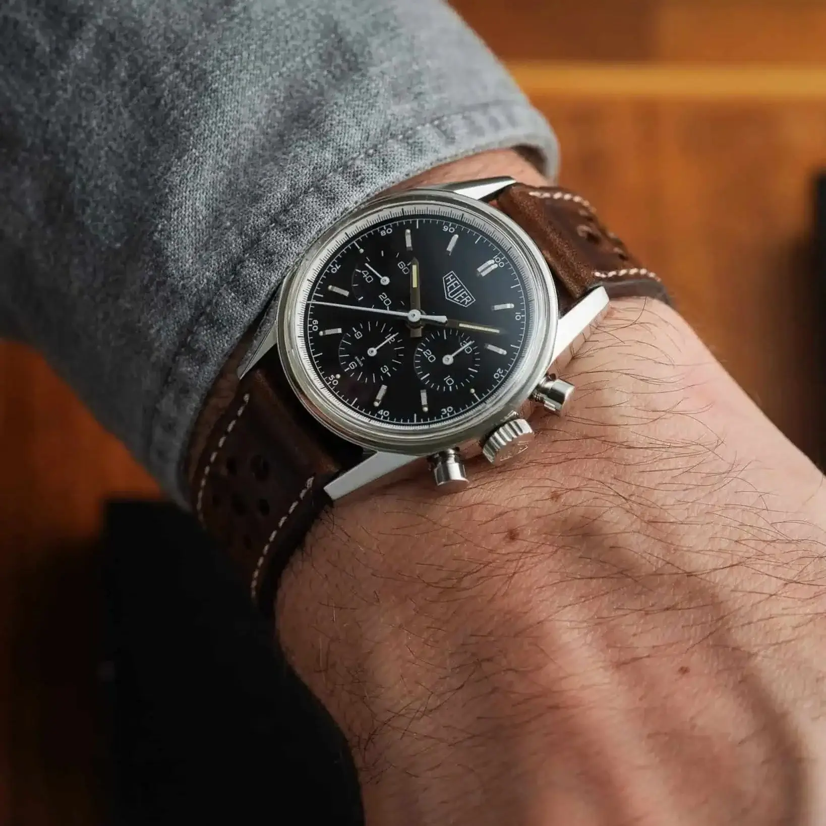 Dublin Rallye – Armband aus Horween Dublin Leder mit Rallye-Optik - Image 9