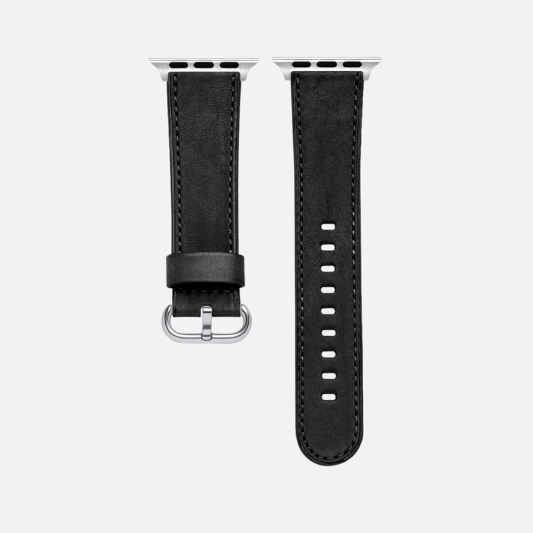 Schwarzes Apple Watch Armband Leder - Bidart - Image 10