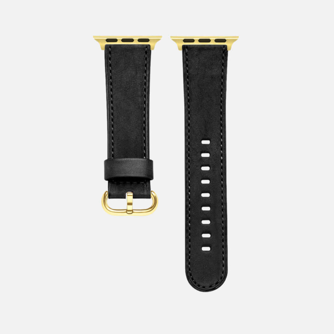 Schwarzes Apple Watch Armband Leder - Bidart - Image 9
