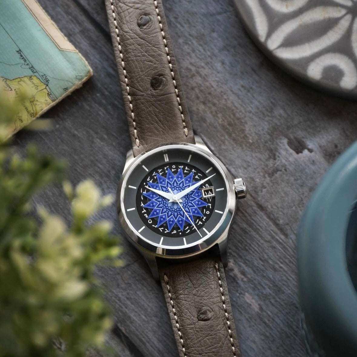 Johannesburg – Uhrenarmband aus feinem Straußenleder - Image 14