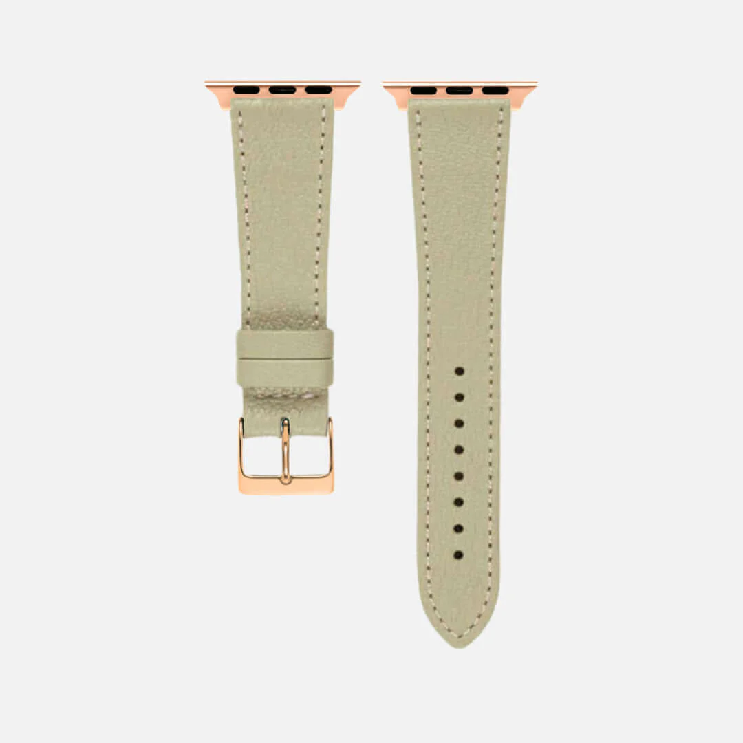 Taupe kurzes Apple Watch Armband- Biarritz